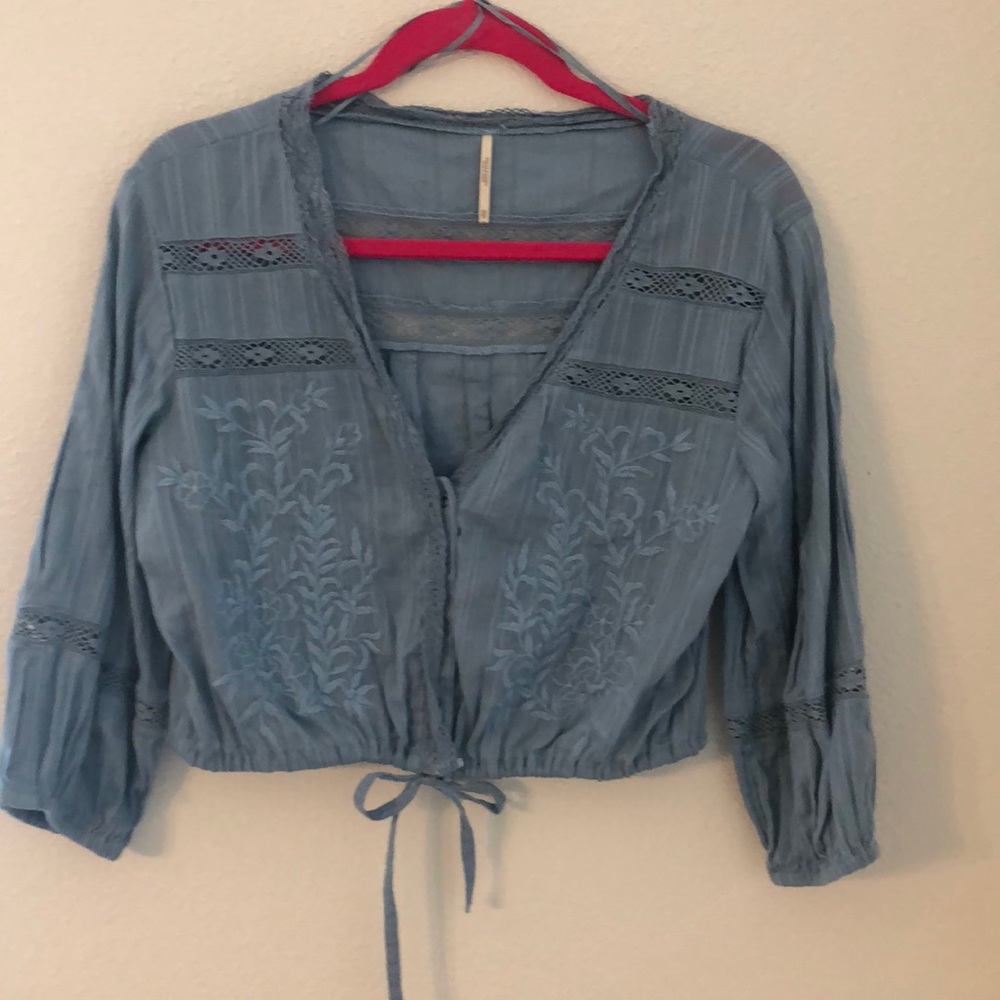 Free People Bolero Cropped Top